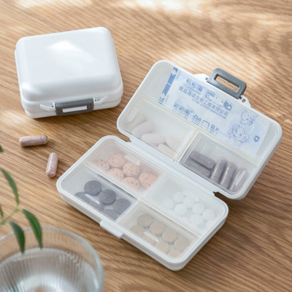 Pill & Medicine Travel Storage Box Medication Holder Organizer Organiser Style Degree Sg Singapore