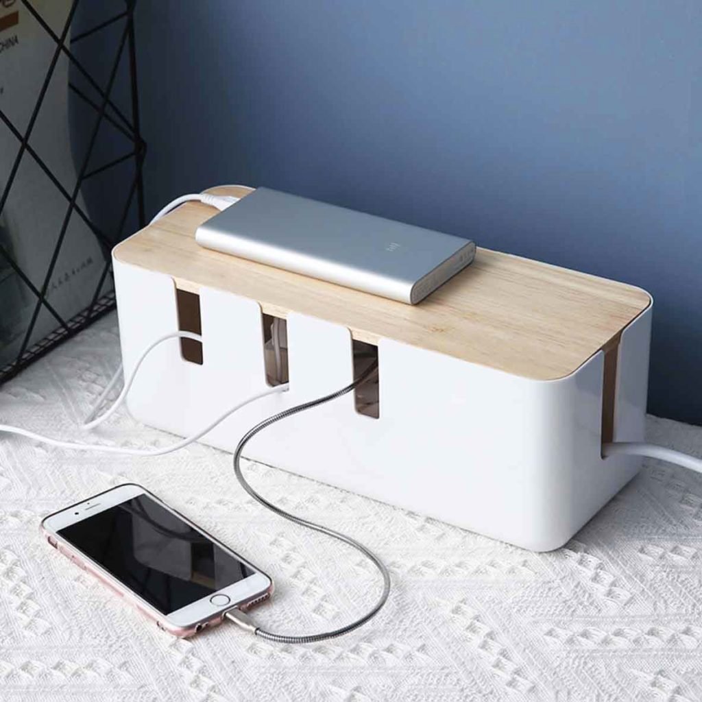 Scandinavian Cable Management Box Holder Wire Power Extender Organizer Style Degree Sg Singapore