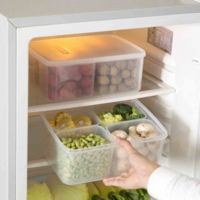 4-Dividers Food Storage Container with divider holder box fridge Style Degree Sg Singapore