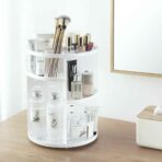 Snowy 360° Rotating Makeup Organizer Cosmetic Desk Organiser Style Degree Sg Singapore