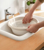Minimalist Collapsible Wash Basin Bucket Pail Washing Cleaning Bathroom Laundry Style Degree Sg Singapore