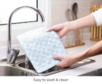 Lively Absorbent Kitchen Drying Mat Coral Fleece Mats Cloth Linen Style Degree Sg Singapore