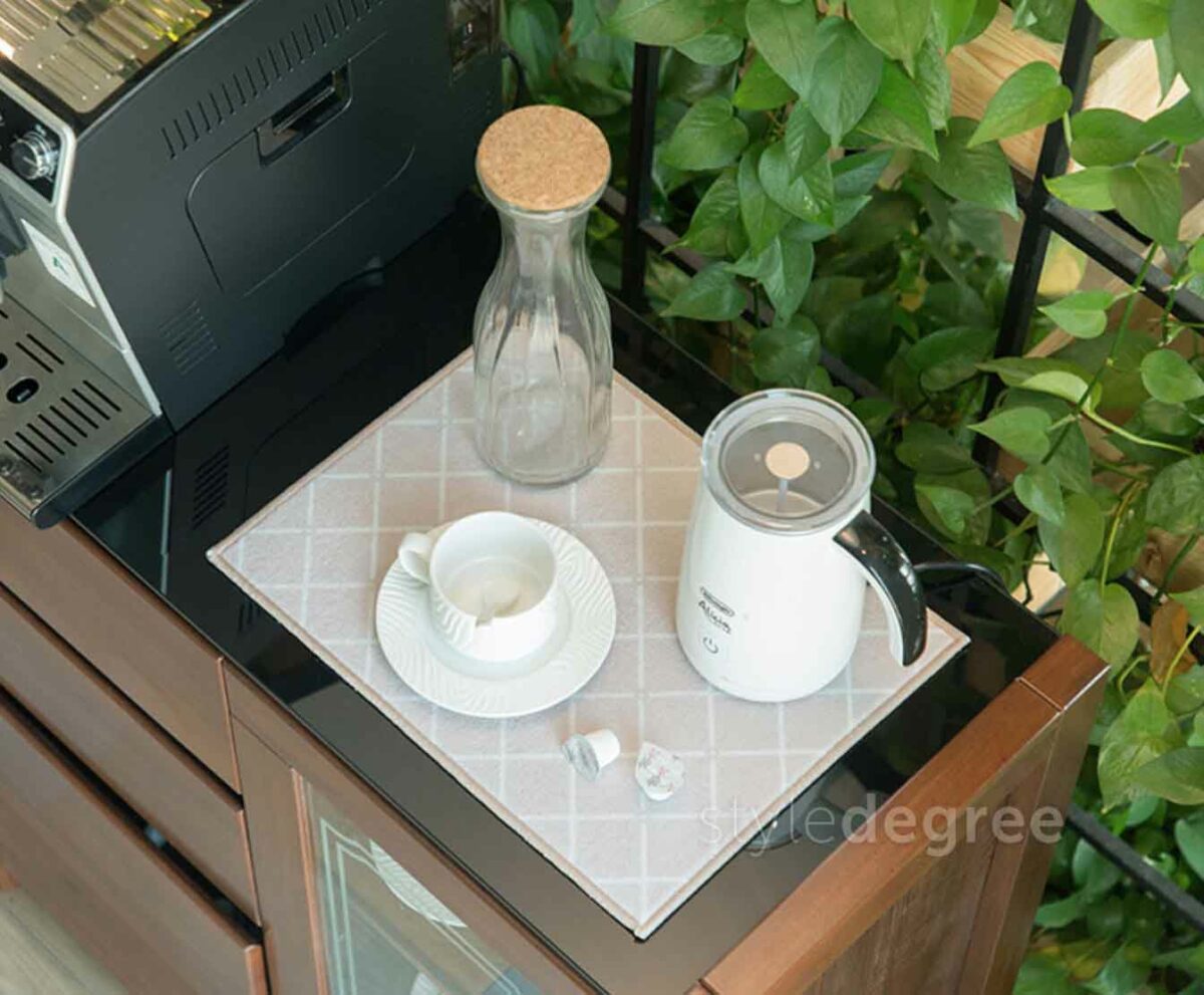 Lively Absorbent Kitchen Drying Mat Coral Fleece Mats Cloth Linen Style Degree Sg Singapore
