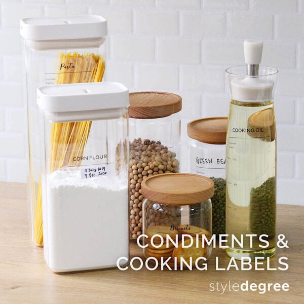 Pantry Sticker Labels (Condiments & Cooking)