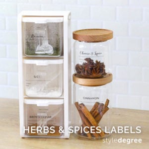 Pantry Sticker Labels (Herbs & Spices)