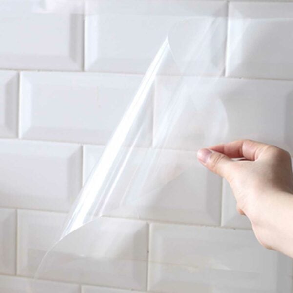 Clear Kitchen Backsplash Protector Wall Cover Sticker Tiles Style Degree Sg