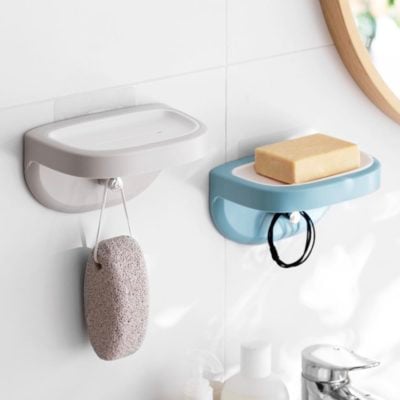 Easy Soap Wall Mount Holder Soap Bar Container Bathroom Wall Hanging Hook Style Degree Sg Singapore