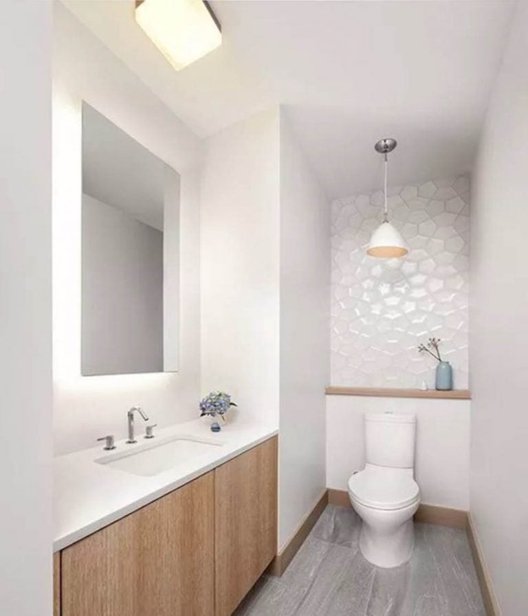 Bathroom mirror lights, 15 HDB Small Bathroom Makeover Design Ideas