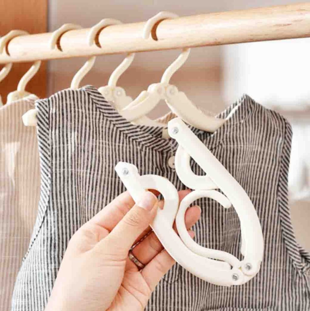 Foldable Travel Clothes Hangers (3pc Set) Hanger Laundry Hanging Organizer Organiser Style Degree Sg Singapore