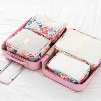 Le Fleur Luggage Organizer (6pc Set) Travel Organiser Pouch Bag Style Degree Sg Singapore