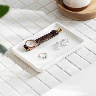 Minimalist Ceramic Accessories Trinket Tray Basin Holder Style Degree Sg Singapore