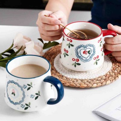 Vintage Cherry Mug Coffee Cup Dinnerware Dining Style Degree Sg Singapore