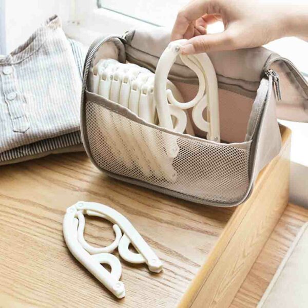 Foldable Travel Clothes Hangers (3pc Set) Hanger Laundry Hanging Organizer Organiser Style Degree Sg Singapore