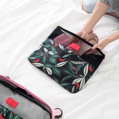 Le Fleur Luggage Organizer (6pc Set) Travel Organiser Pouch Bag Style Degree Sg Singapore