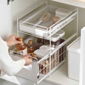 Sliding Under Sink & Countertop Storage Organizer Kitchen Rack Organiser Box Style Degree Sg