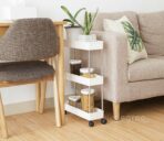 Luxe Storage Trolley Kitchen Bathroom Rack Roller Wheels Style Degree Sg Singpore