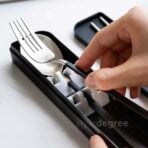 The Modern Portable Cutlery Utensils Box Set Fork Spoon chopsticks Picnic Style Degree Sg Singapore