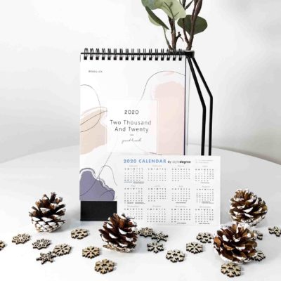 Artisan 2020 Desk Calendar Planner Stationery Style Degree Sg Singapore