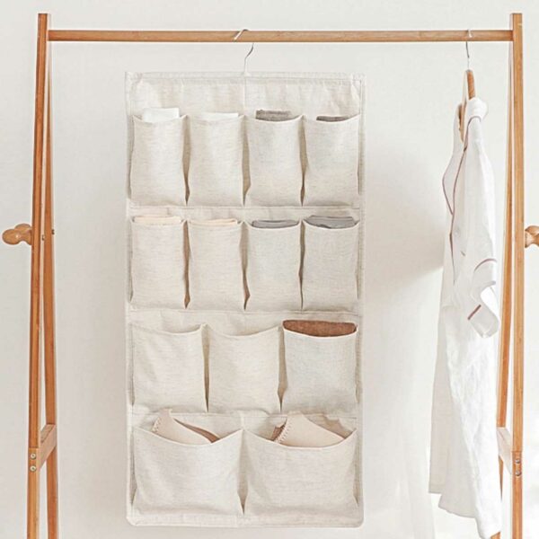Pockets 2-Sided Wardrobe Hanging Organizer Closet Undergarment Tie Belt Socks Holder Style Degree Sg Singapore