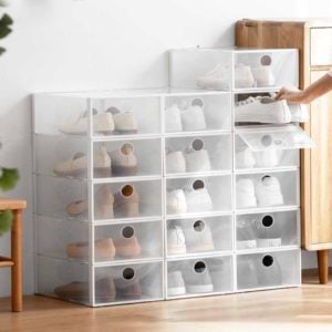 Easy Stackable Shoe Box Organizer Shoes Footwear Organizer Rack Stacking Boxes Style Degree Sg Singapore