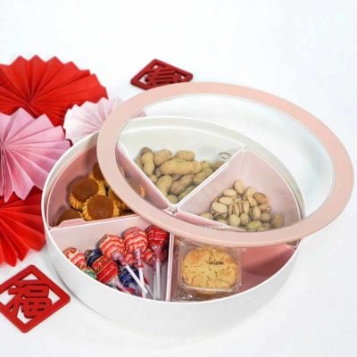 Reunion Airtight Snacks Container Chinese New Year Goodies Platter Plate Organizer Style Degree Sg Singapore