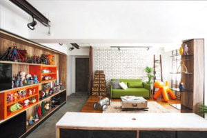 Feature toy wall, Living Room Design Ideas Small Singapore Homes, Living Room Decor Ideas Singapore Homes, HDB living room ideas, Style Degree, Singapore, SG, StyleMag