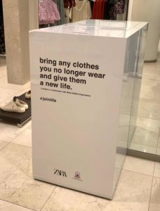 ZARA Clothes Collection, where to donate clothes in Singapore, donate clothes Singapore covid, zara recycling programme Singapore, Style Degree, Singapore, SG, StyleMag.