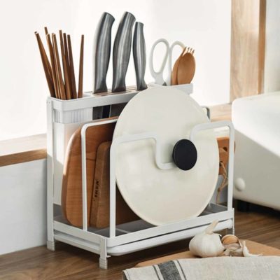Spacious Knife & Board Pot Lid Multi holder Kitchen Basin Drainage Style Degree Sg Singapore