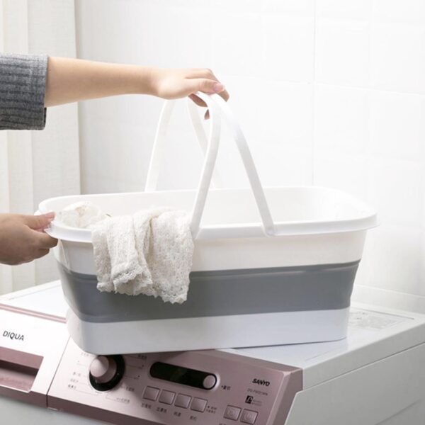 Collapsible Mop Rectangle Bucket Foldable Pail Cleaning Accessories Bathroom Laundry Style Degree Sg Singapore