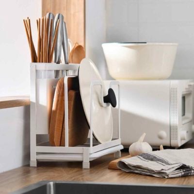 Spacious Knife & Board Pot Lid Multi holder Kitchen Basin Drainage Style Degree Sg Singapore