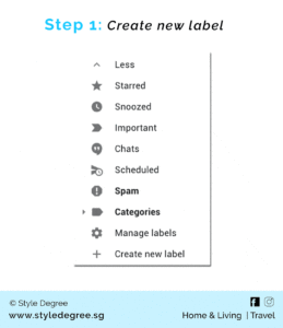 How to create coloured labels in email gmail coloured labels, Organising email inbox, Singapore, Sg, StyleMag