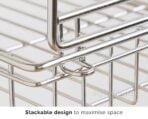 Stainless Steel Stackable Rack Kitchen Cabinet Pots Pans Countertop Bathroom Shelf Style Degree Sg Singapore