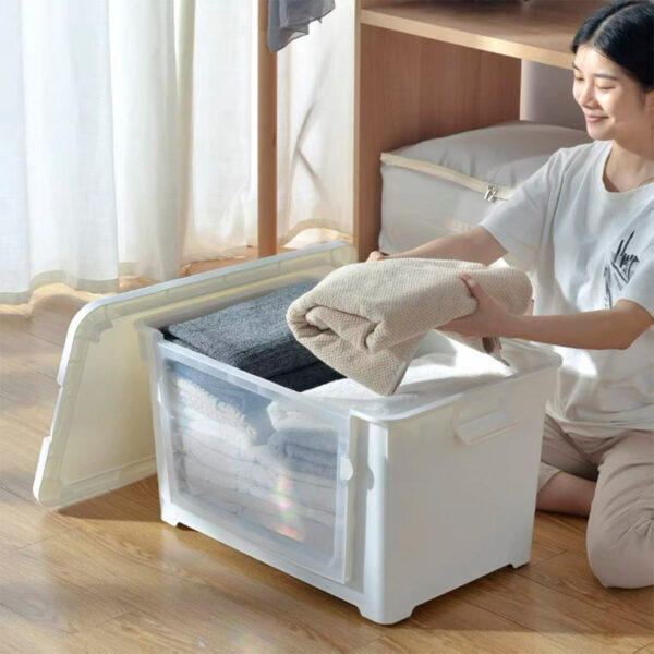 2-Way Opening Storage Box (With Wheels) Top Front Container Holder Style Degree Sg Singapore