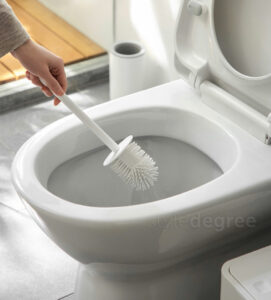 Minimalist Toilet Bowl Scrub (With Wall Holder) Bathroom Cleaning Accessories Sponge Scrubber Style Degree Sg Singapore