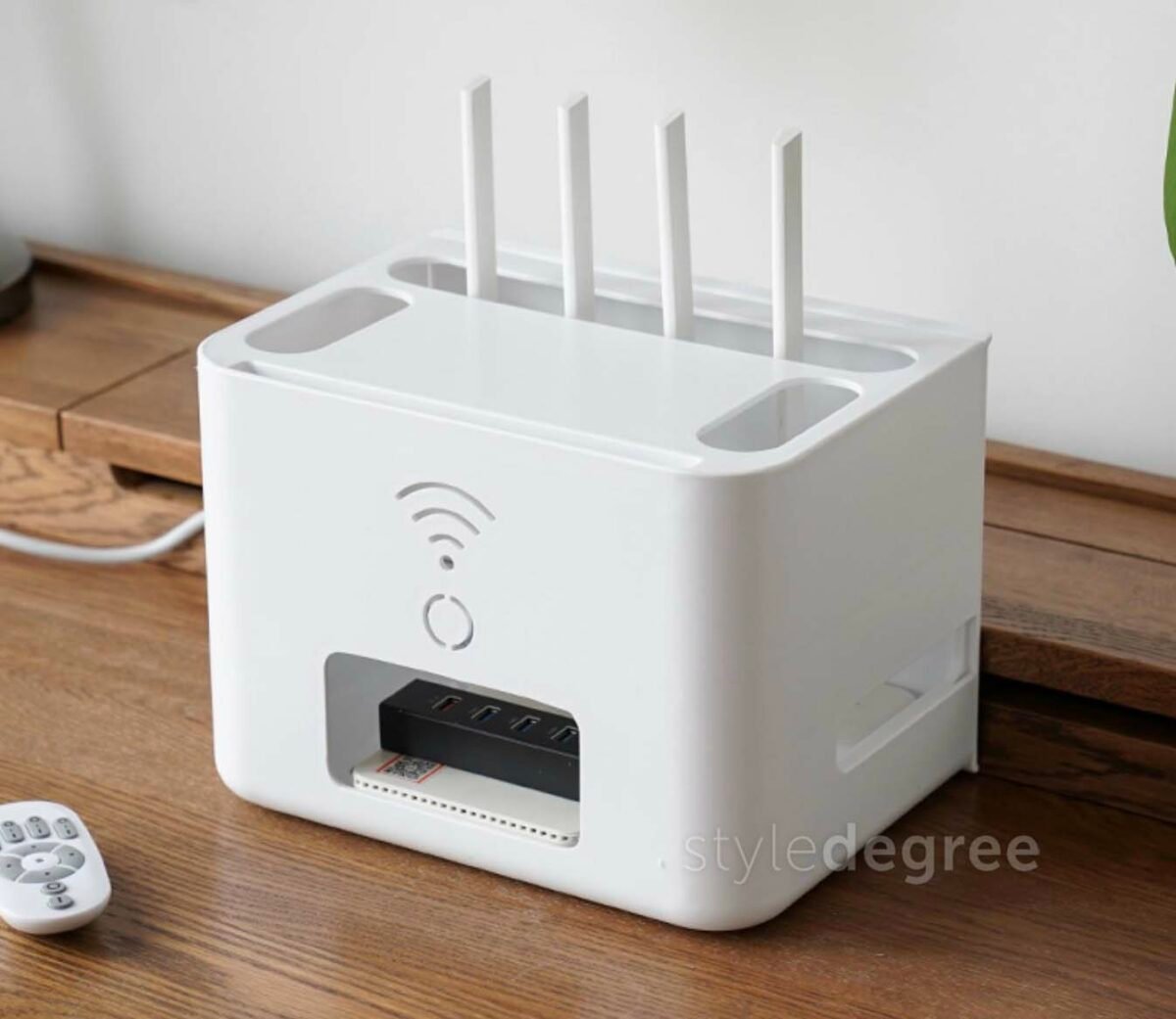 Capsule Wifi Router & Cable Management Organizer Storage Box Style Degree Sg Singapore