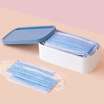 Hygienic Face Mask Storage Organizer Box Desk Surgical Masks Holder Pouch Style Degree Sg Singapore