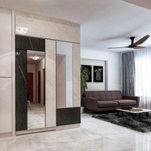 Mirror Feature Wall, Hiding Bomb Shelter Door, Style Degree, Singapore, SG, StyleMag