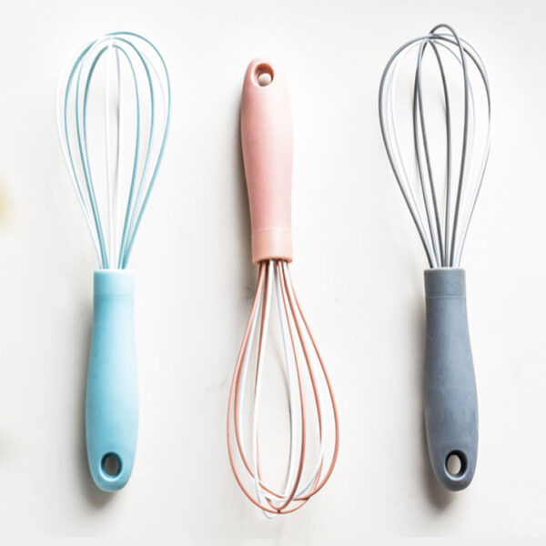Pastel Whisk & Egg Beater Baking Bakeware Cookware Cooking Accessories Silicone Kitchen Style Degee