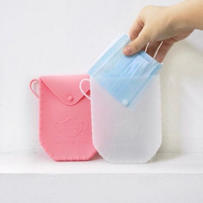 Portable Silicone Face Mask Storage Holder Pouch Carrying Case Style Degree Sg Singapore