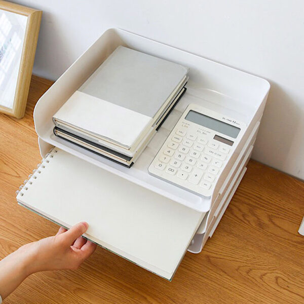 A4 Document Stackable Desk Tray Organizer Paper Holder Work Desk Setup Style Degree Sg Singapore
