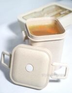 Eco Wheat Straw Leak-proof Soup Container Lunch Box Holder Bento Style Degree Sg Singapore