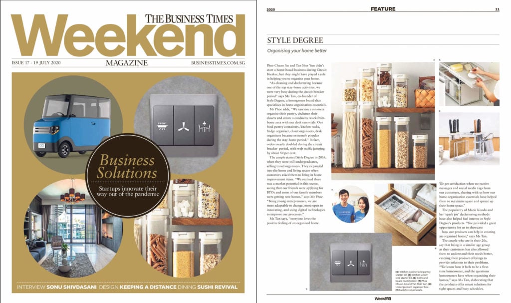 Style Degree, The Business Times Weekend Feature, Home Essentials Singapore, Home Organization Essentials Singapore, Home and living Singapore