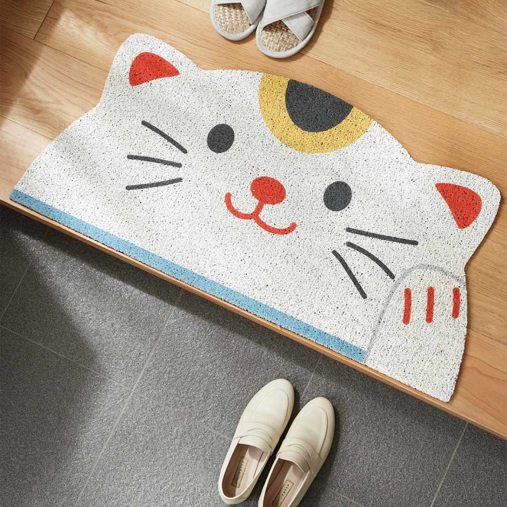 Auspicious Kittens Entryway Door Mat Housewarming Chinese New Year CNY Style Degree Sg Singapore