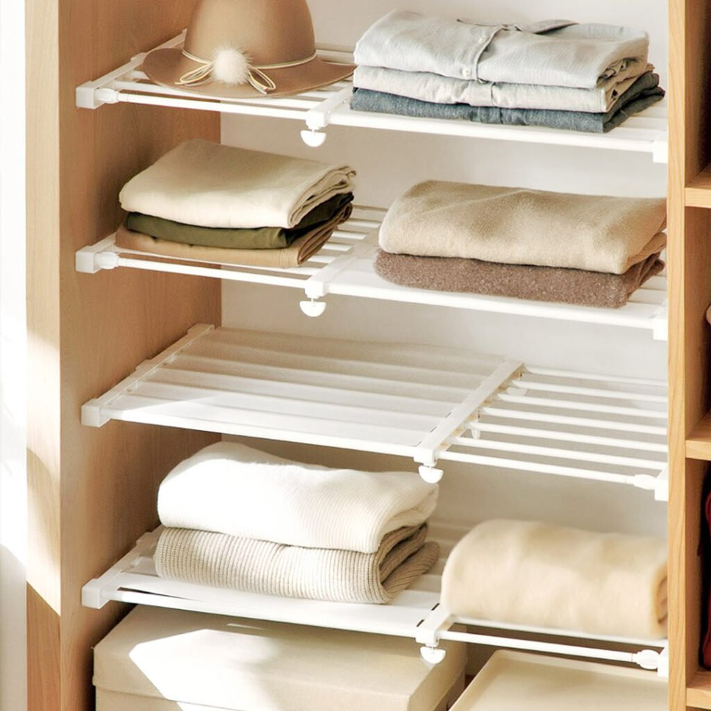 Extendable Wardrobe & Cabinet Shelf Divider Shelves Kitchen Bathroom Closet Style Degree Sg Singapore