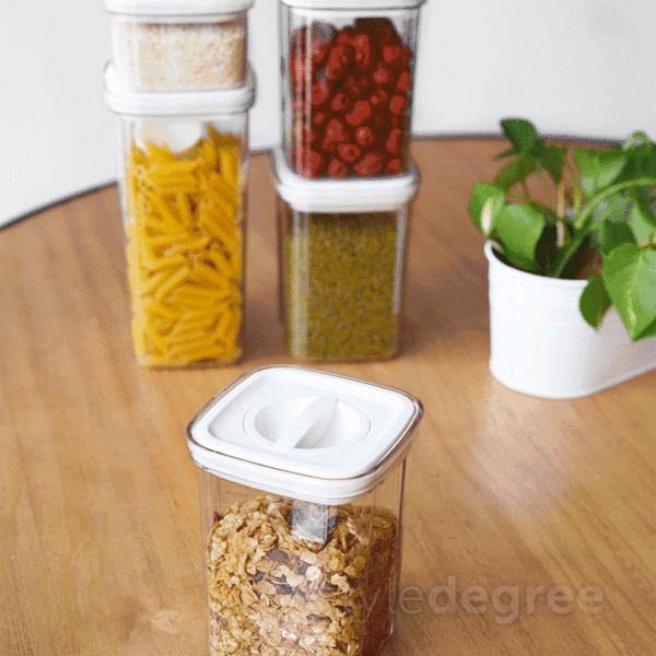 Twist & Turn Airtight Container Food Storage Boxes Holder Kitchen Pantry Style Degree Sg Singapore