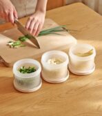 Garnish Round Food Container (With Drainer)