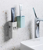 Easy Toothpaste Dispenser Wall Holder Bathroom Toilet Toiletries Style Degree Sg Singapore