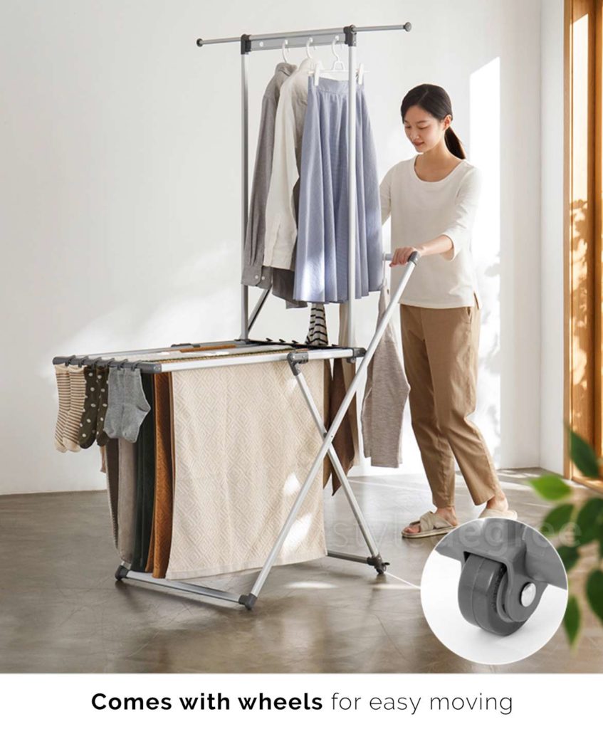 Aluminium Portable Clothes Drying Rack For Laundry & Service Yard