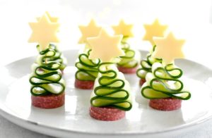 Cucumber Christmas tree with meat, easy DIY Christmas treats, healthy Christmas treats for kids, no bake Christmas treats, Style Degree, Singapore, SG, StyleMag.