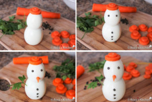 Hard boiled egg snowman, easy DIY Christmas treat, no bake Christmas treat, adorable Christmas party snack, Style Degree, Singapore, SG, StyleMag.